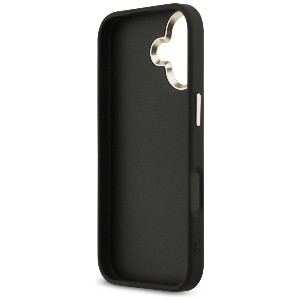 Etui til Apple iPhone 17, Guess, Big 4G Logo Classic, Sort Guld