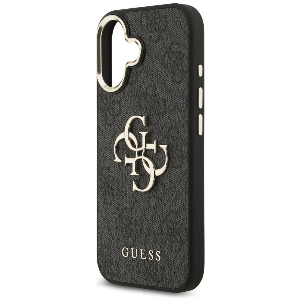 Etui til Apple iPhone 17, Guess, Big 4G Logo Classic, Sort Guld