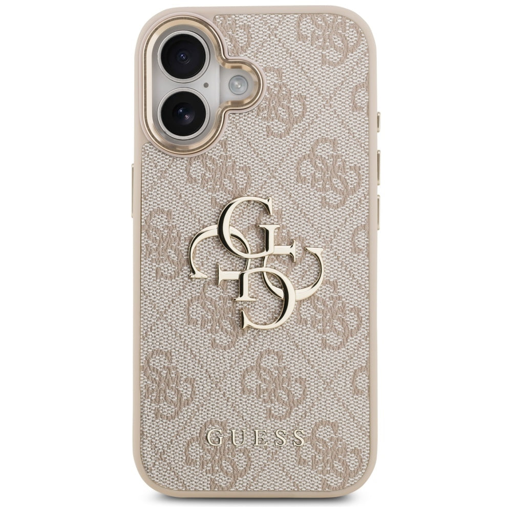 Etui til Apple iPhone 17, Guess, Big 4G Logo Classic, Gylden Rosa