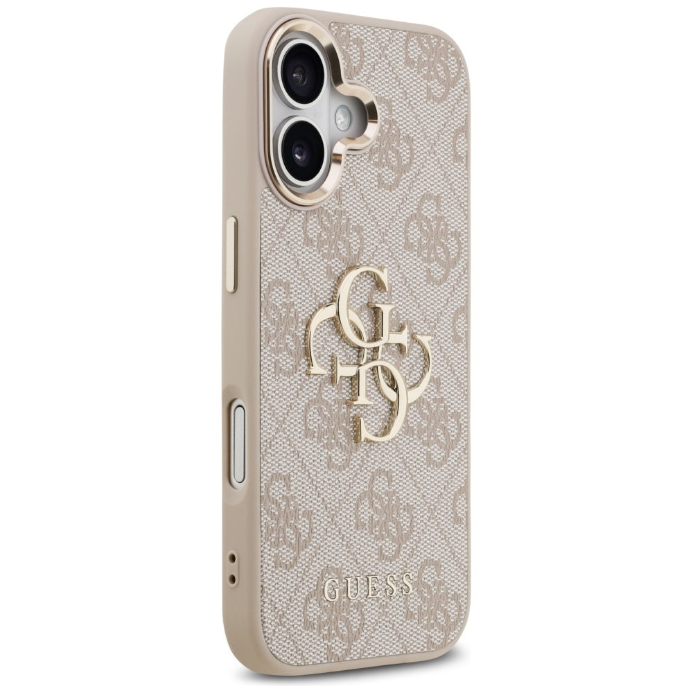Etui til Apple iPhone 17, Guess, Big 4G Logo Classic, Gylden Rosa