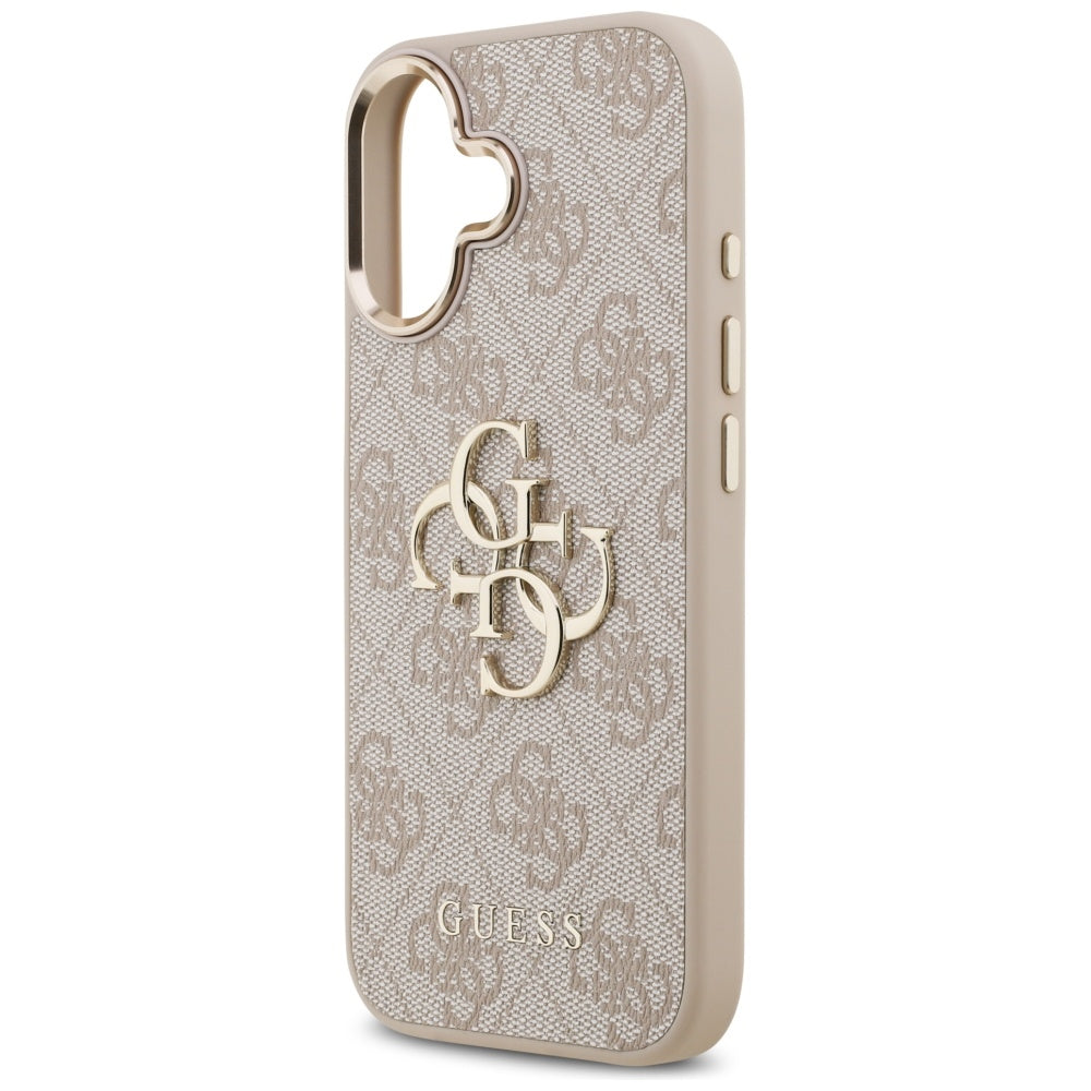 Etui til Apple iPhone 17, Guess, Big 4G Logo Classic, Gylden Rosa