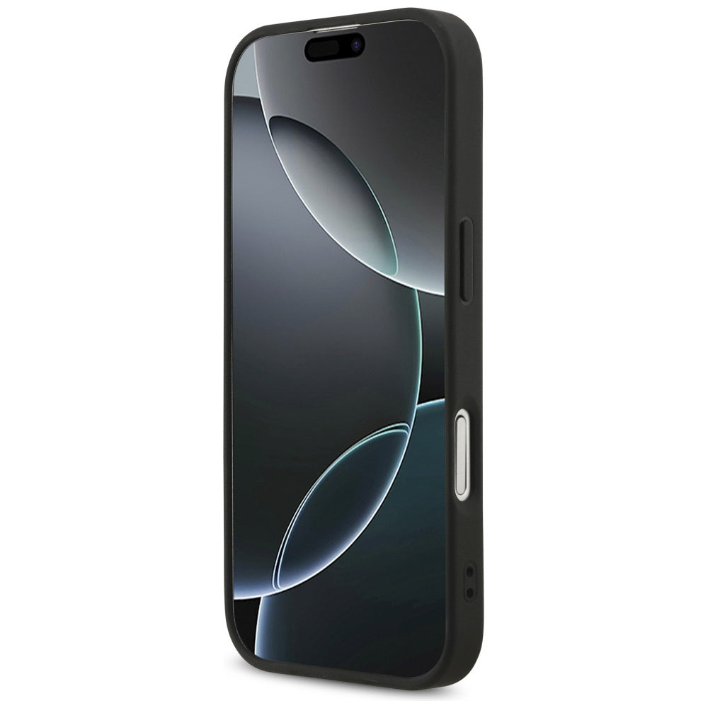 Etui til Apple iPhone 17, Guess, Fixed Glitter Big 4G, Sort