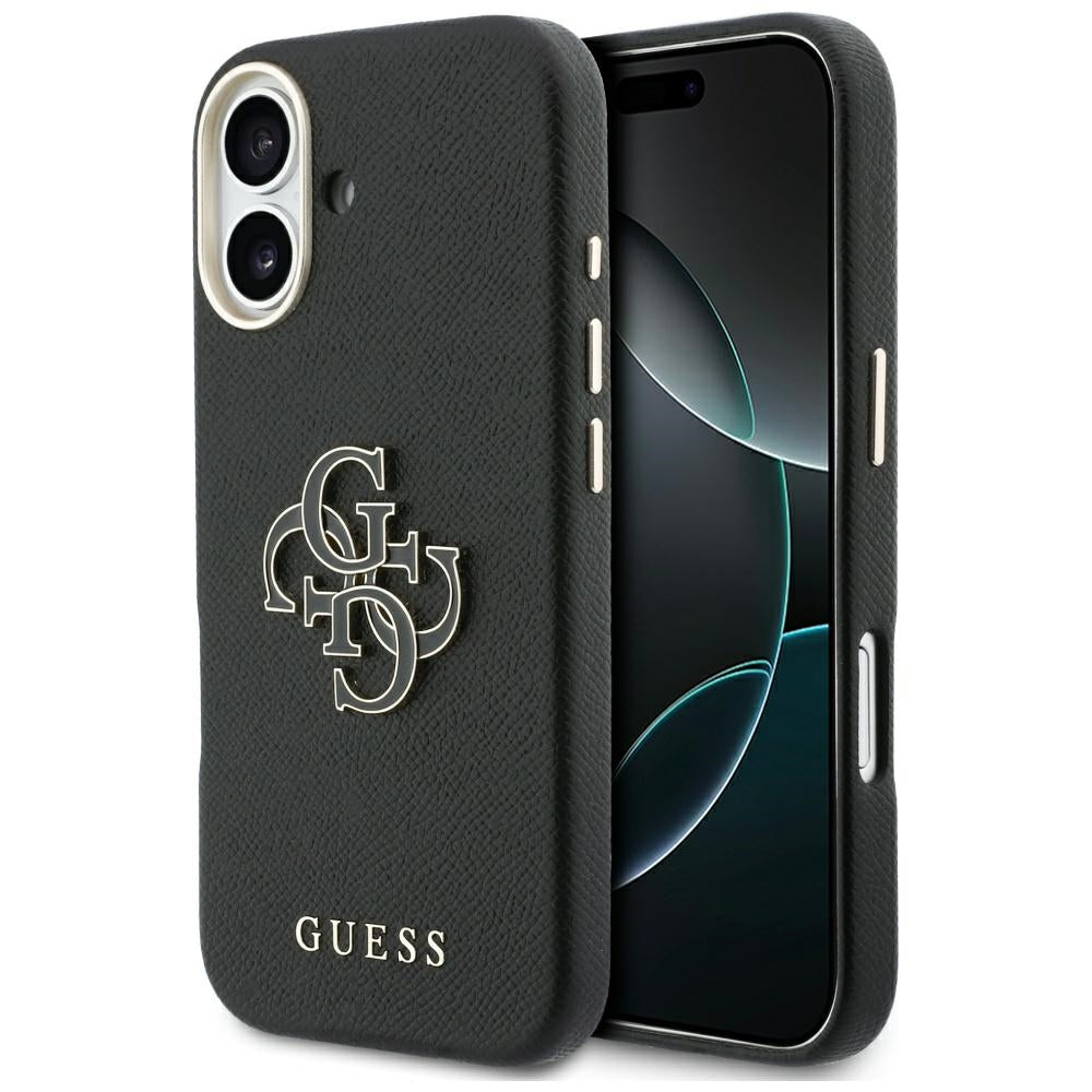 Etui til Apple iPhone 17, Guess, Resin Logo, Sort