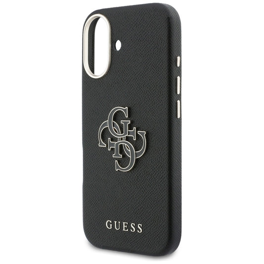 Etui til Apple iPhone 17, Guess, Resin Logo, Sort
