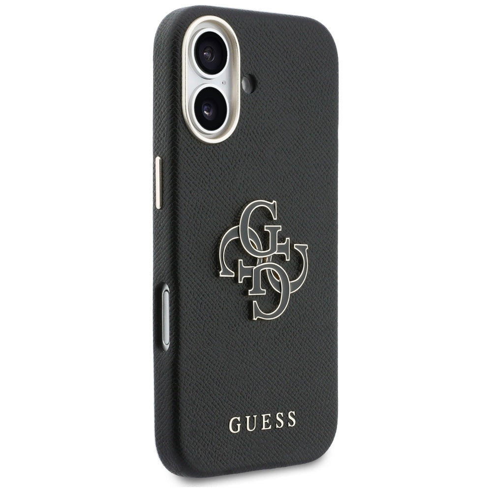 Etui til Apple iPhone 17, Guess, Resin Logo, Sort