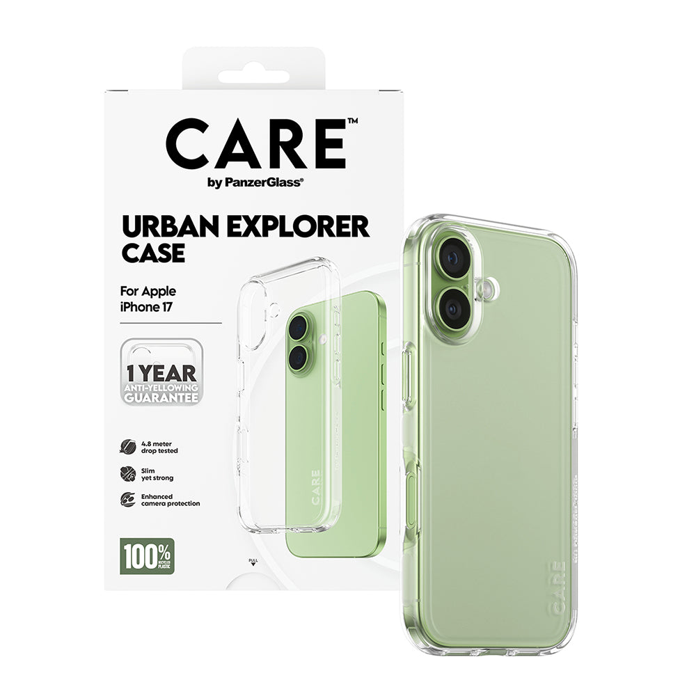 Etui til Apple iPhone 17, PanzerGlass, Urban Explorer Care, Transparent