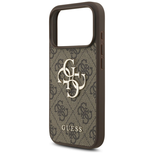 Etui til Apple iPhone 17 Pro, Guess, 4G Big Logo, Brun