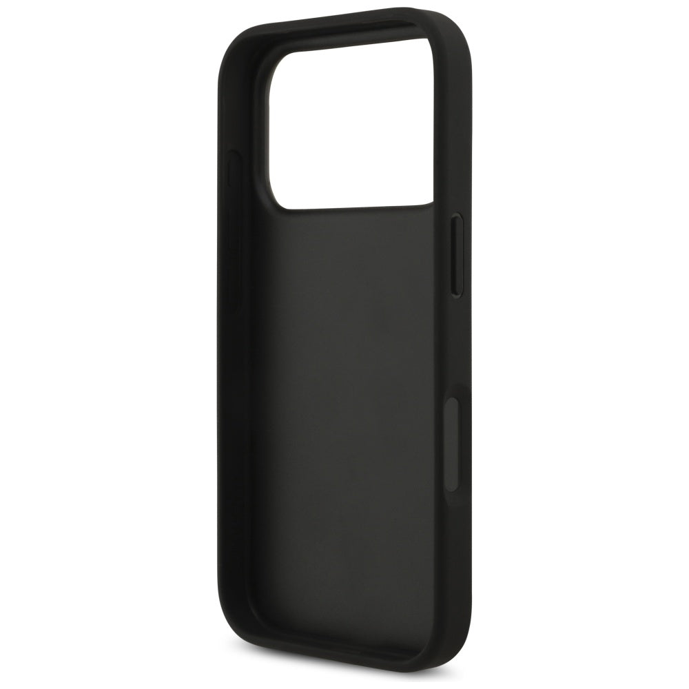 Etui til Apple iPhone 17 Pro, Guess, 4G Grained Big and Classic Logo, Sort