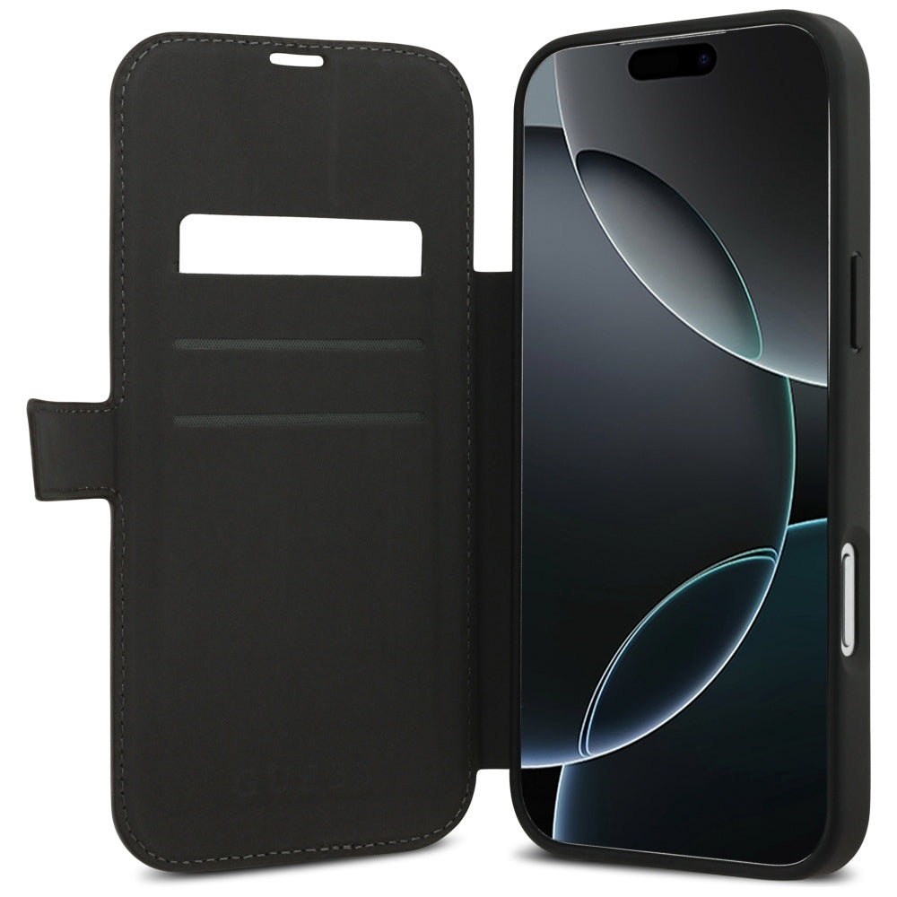 Etui til Apple iPhone 17 Pro, Guess, 4G Metal Logo, Brun