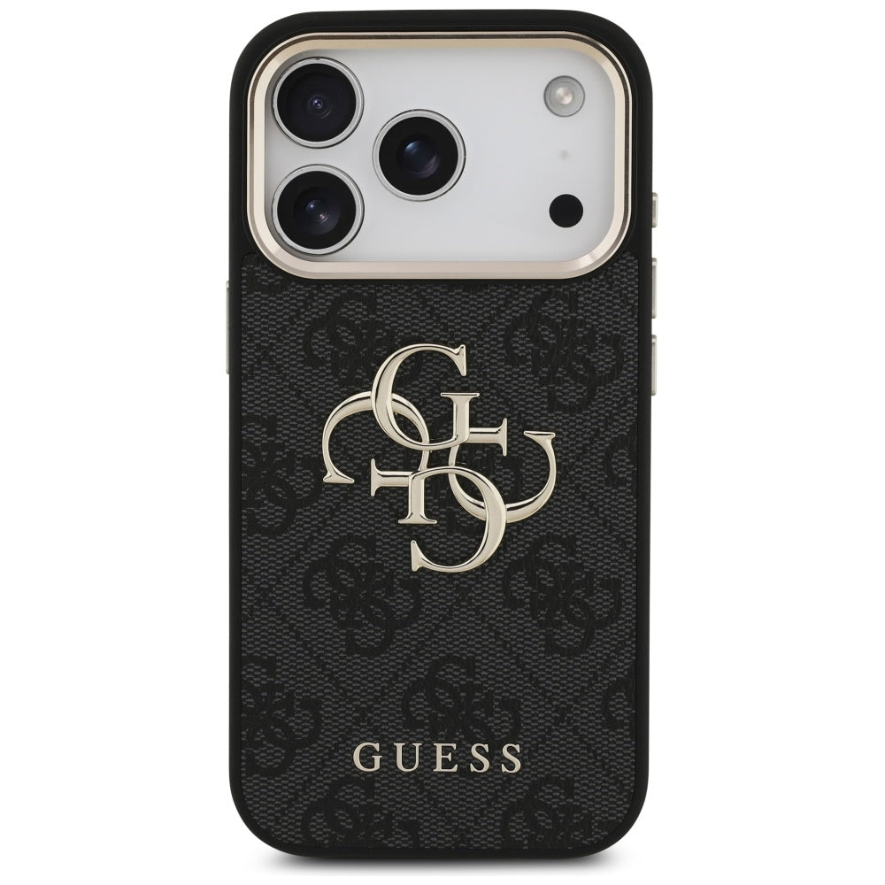 Etui til Apple iPhone 17 Pro, Guess, Big 4G Logo Classic, Sort Guld