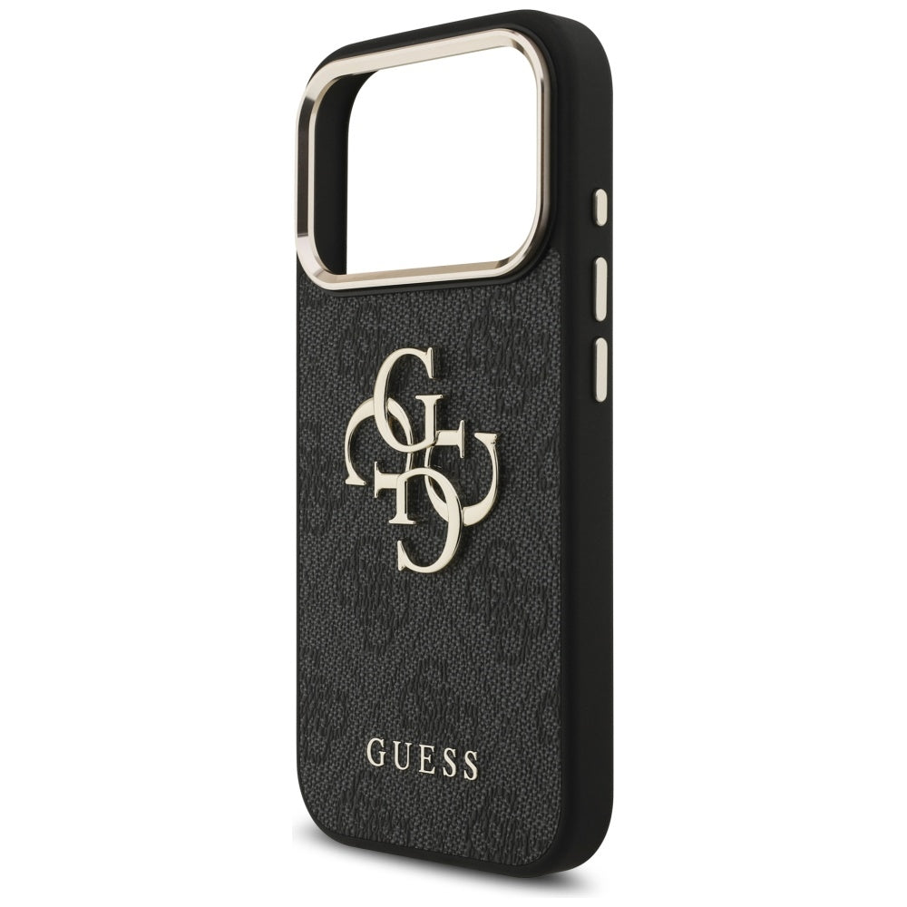 Etui til Apple iPhone 17 Pro, Guess, Big 4G Logo Classic, Sort Guld