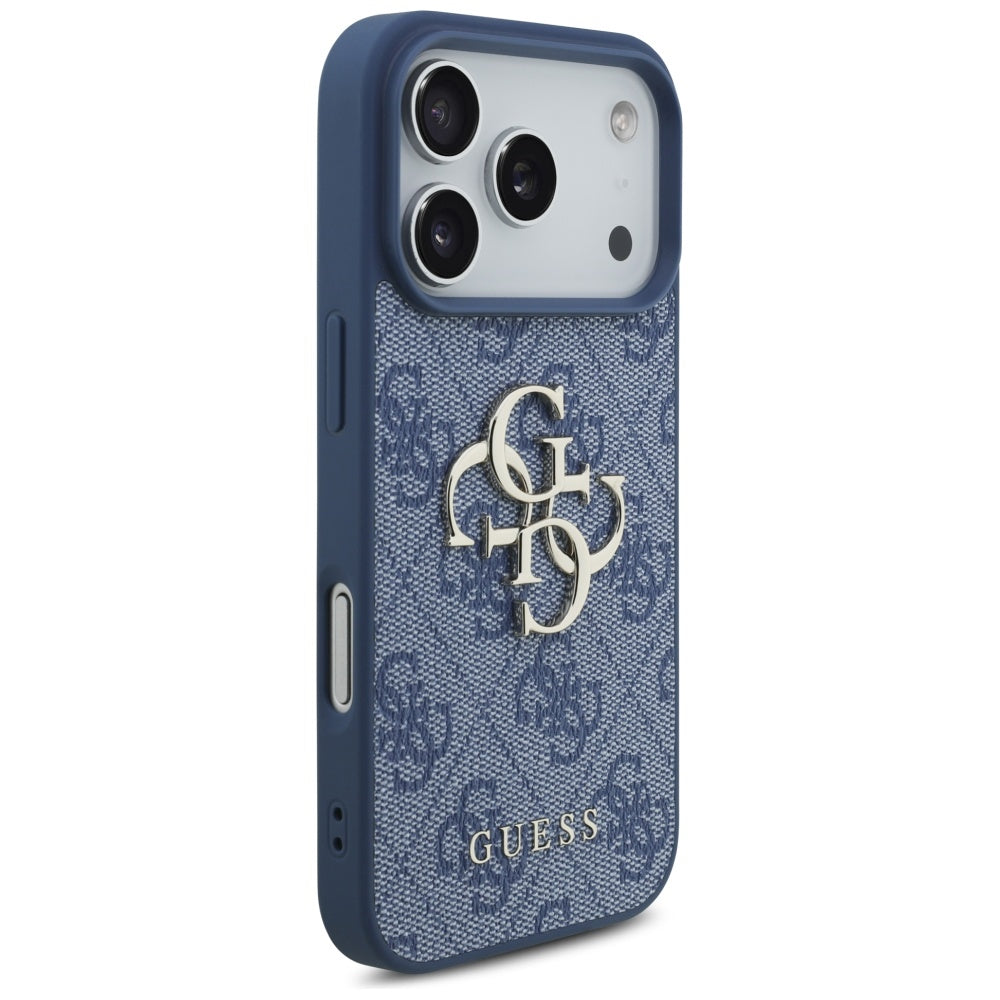 Etui til Apple iPhone 17 Pro Max, Guess, 4G Big Logo, Blå