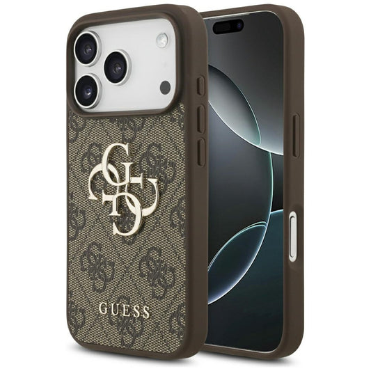 Etui til Apple iPhone 17 Pro Max, Guess, 4G Big Logo, Brun