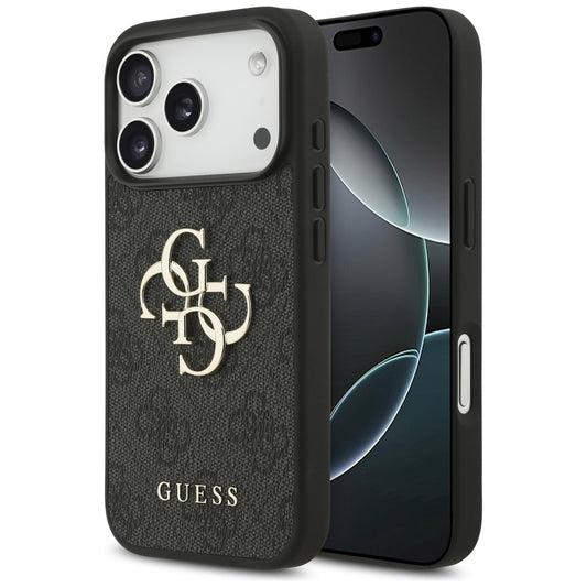 Etui til Apple iPhone 17 Pro Max, Guess, 4G Big Logo, Sort