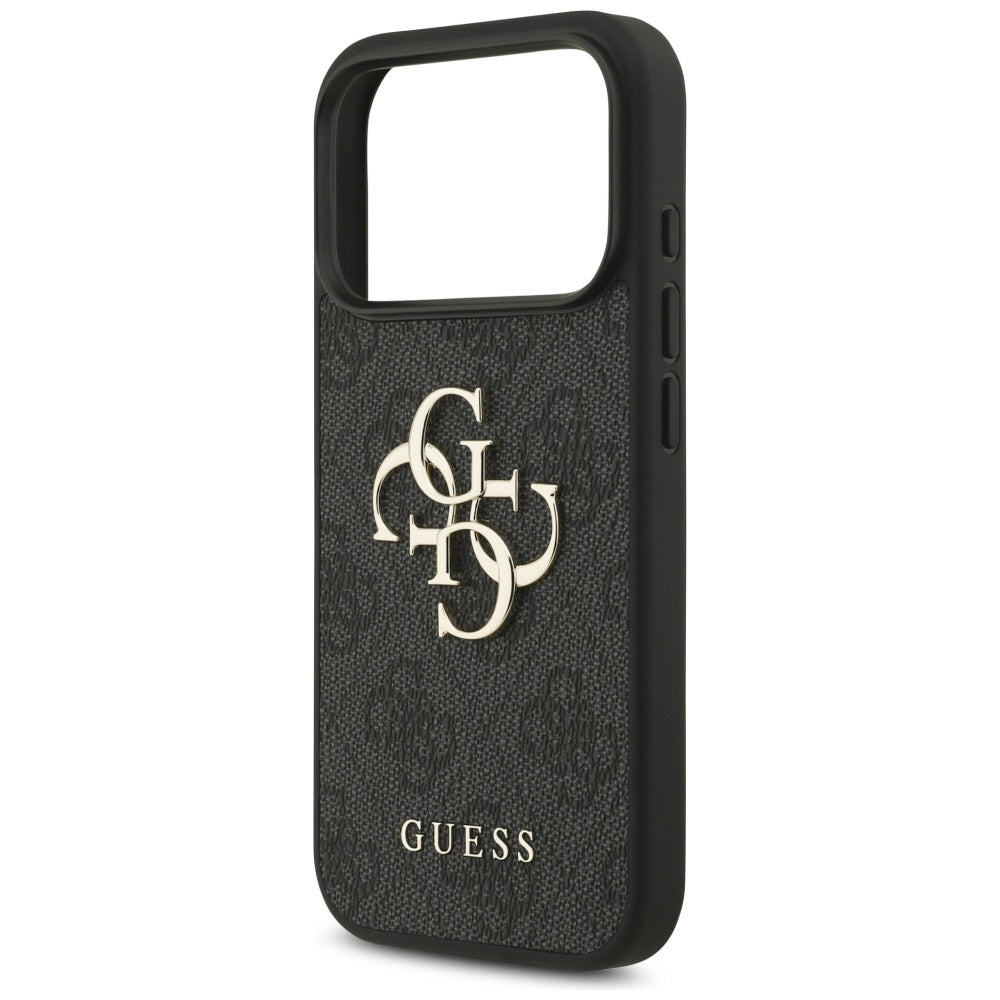 Etui til Apple iPhone 17 Pro Max, Guess, 4G Classic Logo med rem, Sort