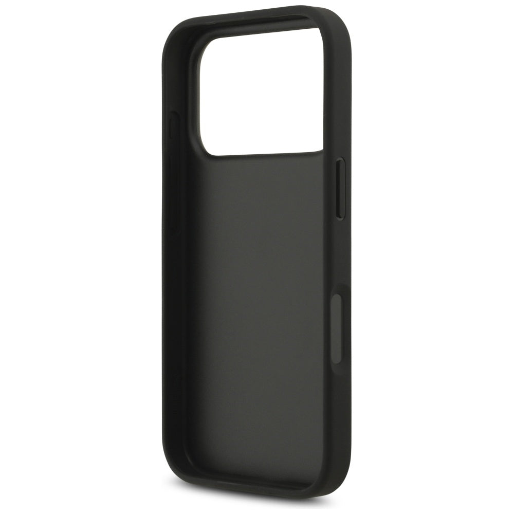 Etui til Apple iPhone 17 Pro Max, Guess, 4G Classic Logo med rem, Sort