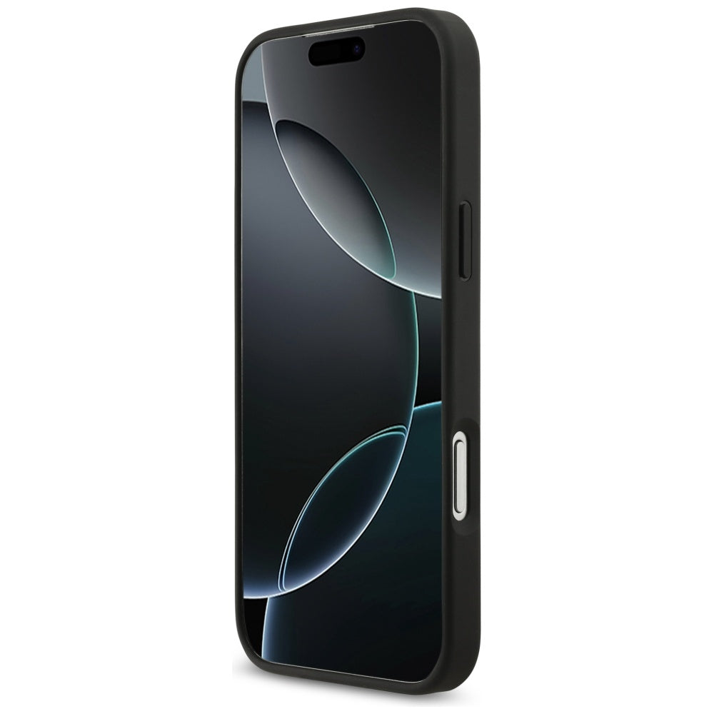 Etui til Apple iPhone 17 Pro Max, Guess, 4G Grained Big and Classic Logo, Sort