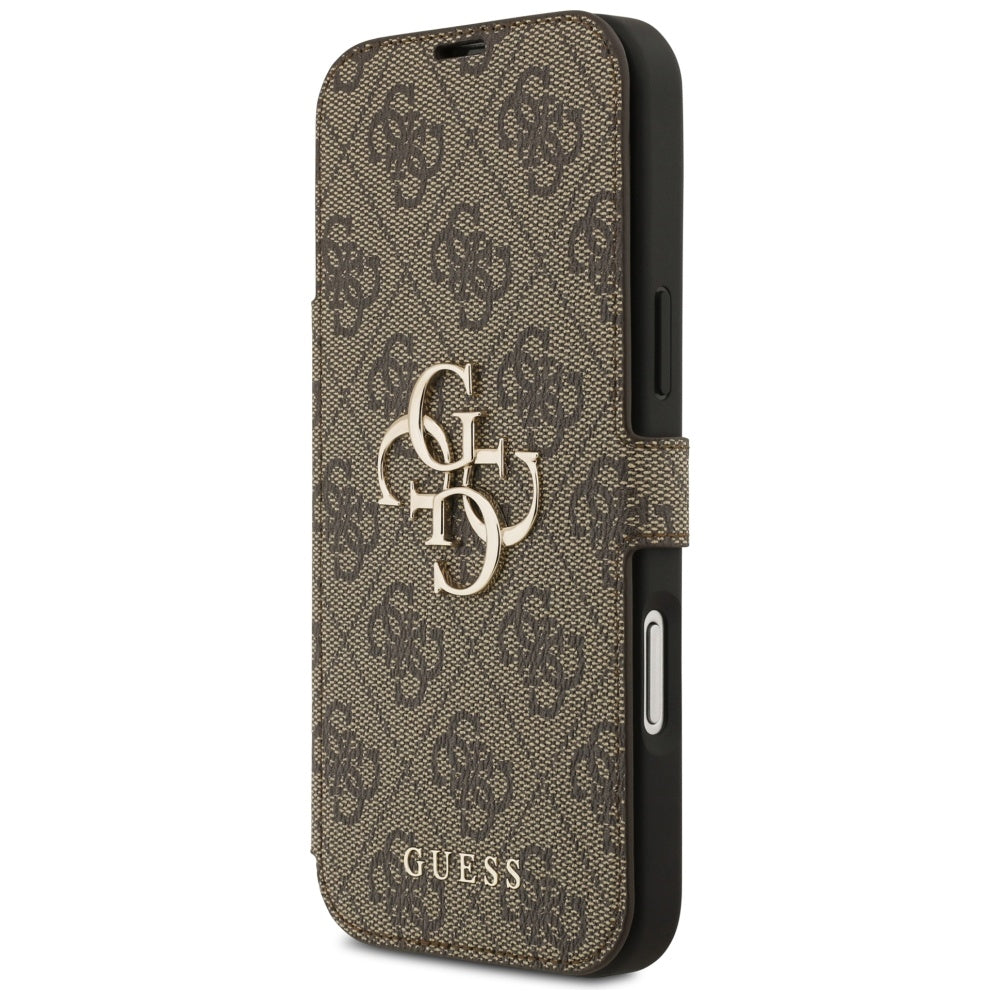 Etui til Apple iPhone 17 Pro Max, Guess, 4G Metal Logo, Brun