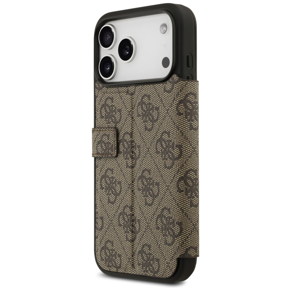 Etui til Apple iPhone 17 Pro Max, Guess, 4G Metal Logo, Brun