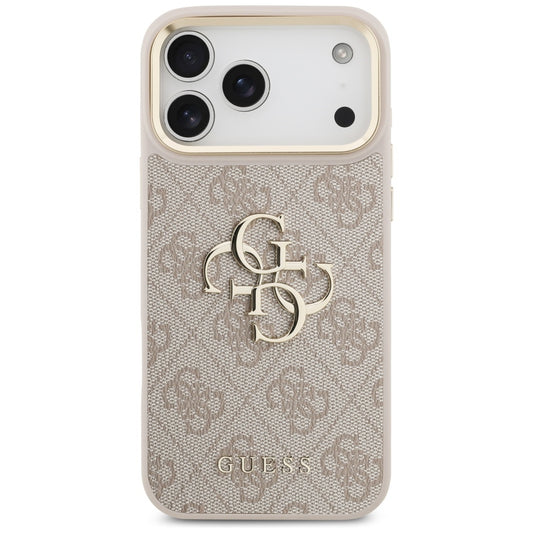 Etui til Apple iPhone 17 Pro Max, Guess, Big 4G Classic Logo med stor rem, Pink