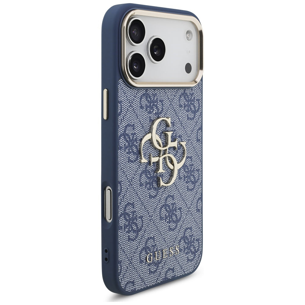 Etui til Apple iPhone 17 Pro Max, Guess, Big 4G Logo Classic, Gyldenblå