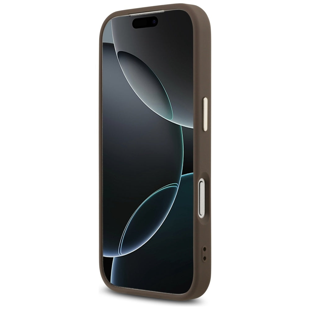 Etui til Apple iPhone 17 Pro Max, Guess, Big 4G Logo Classic, Gylden Brun
