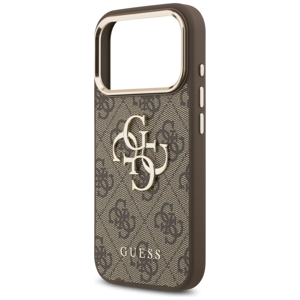 Etui til Apple iPhone 17 Pro Max, Guess, Big 4G Logo Classic, Gylden Brun