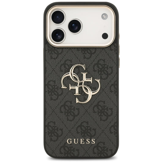 Etui til Apple iPhone 17 Pro Max, Guess, Big 4G Logo Classic, Sort Guld