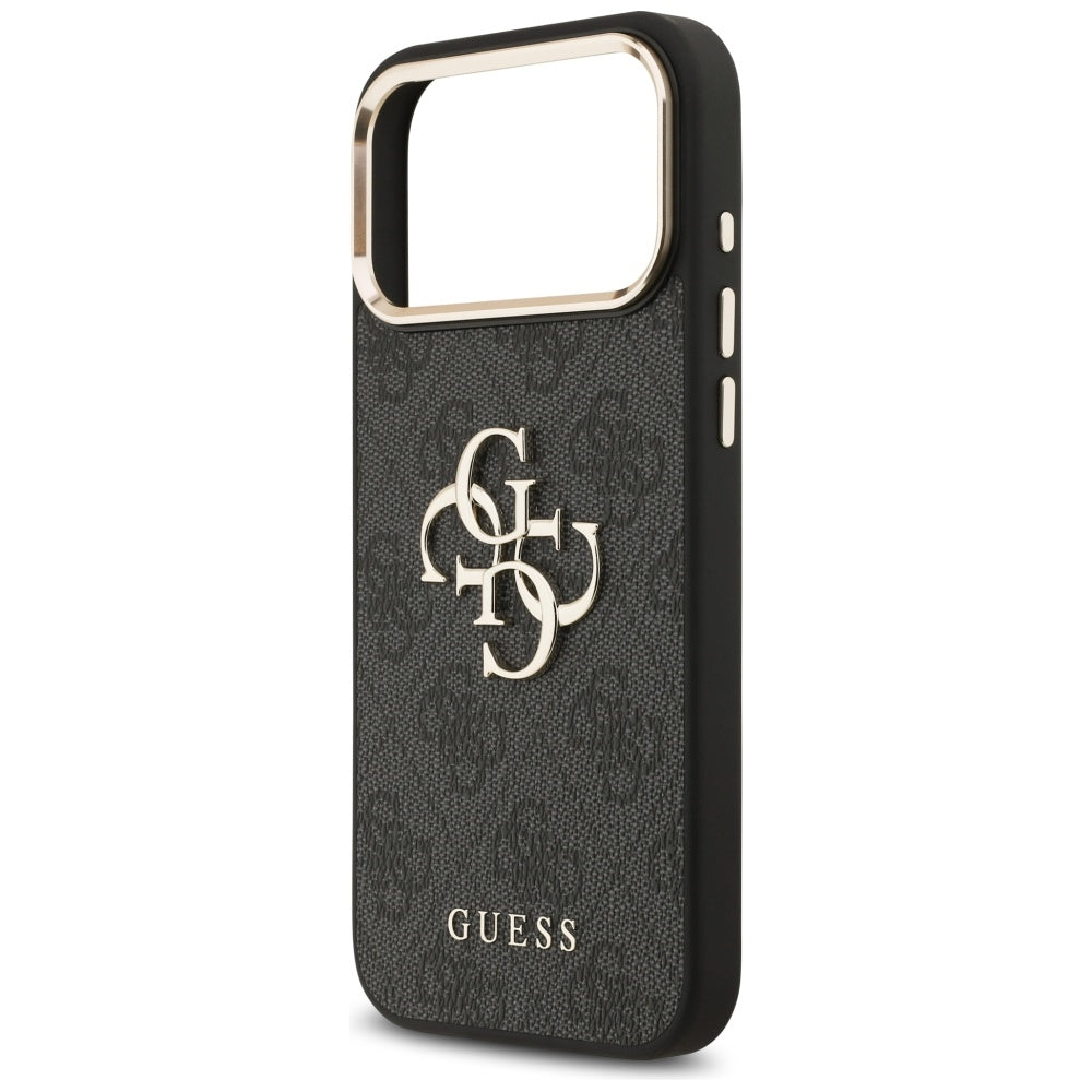 Etui til Apple iPhone 17 Pro Max, Guess, Big 4G Logo Classic, Sort Guld