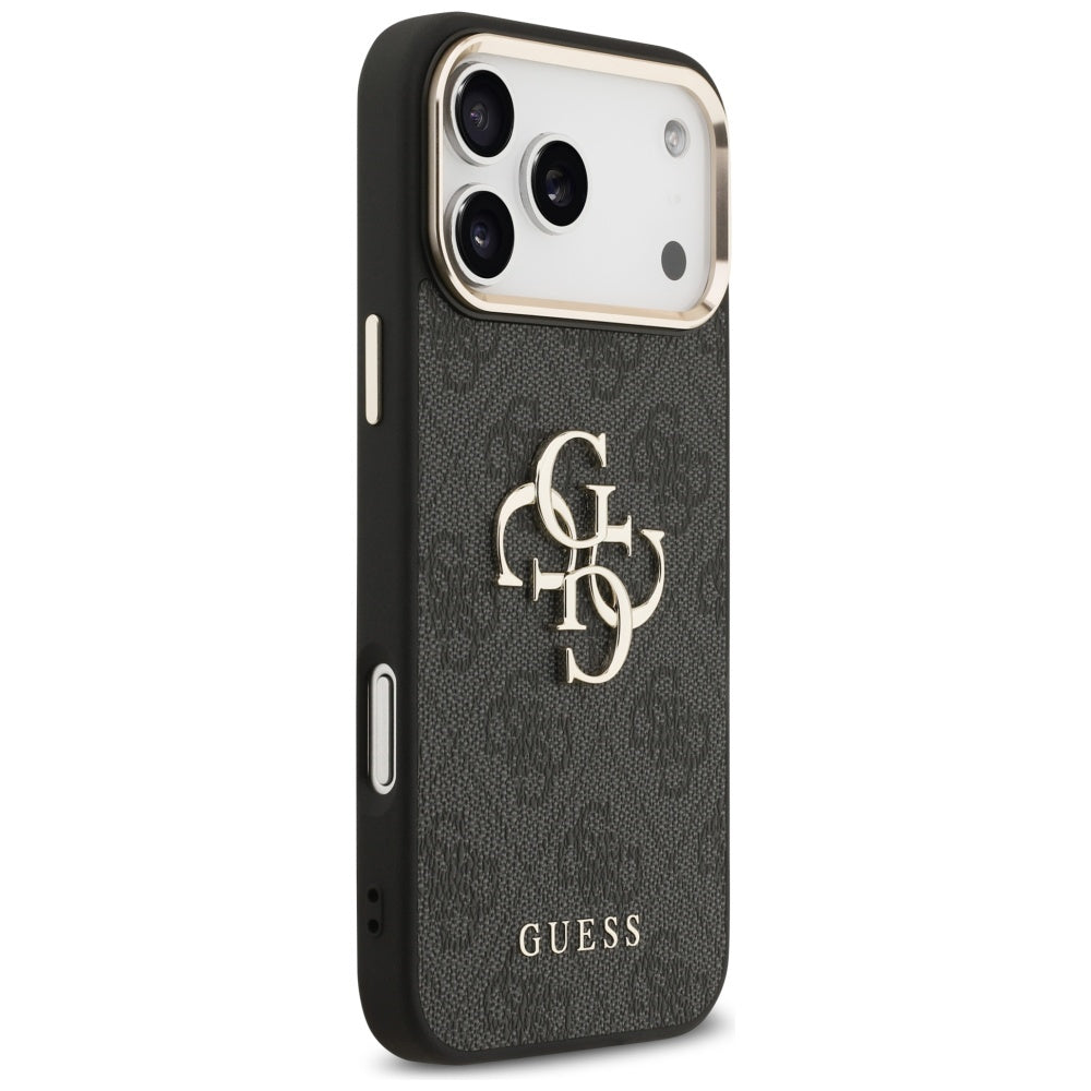 Etui til Apple iPhone 17 Pro Max, Guess, Big 4G Logo Classic, Sort Guld