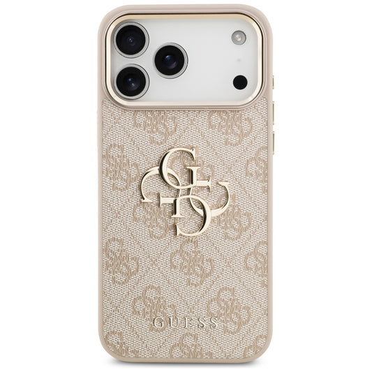 Etui til Apple iPhone 17 Pro Max, Guess, Big 4G Logo Classic, Gylden Rosa