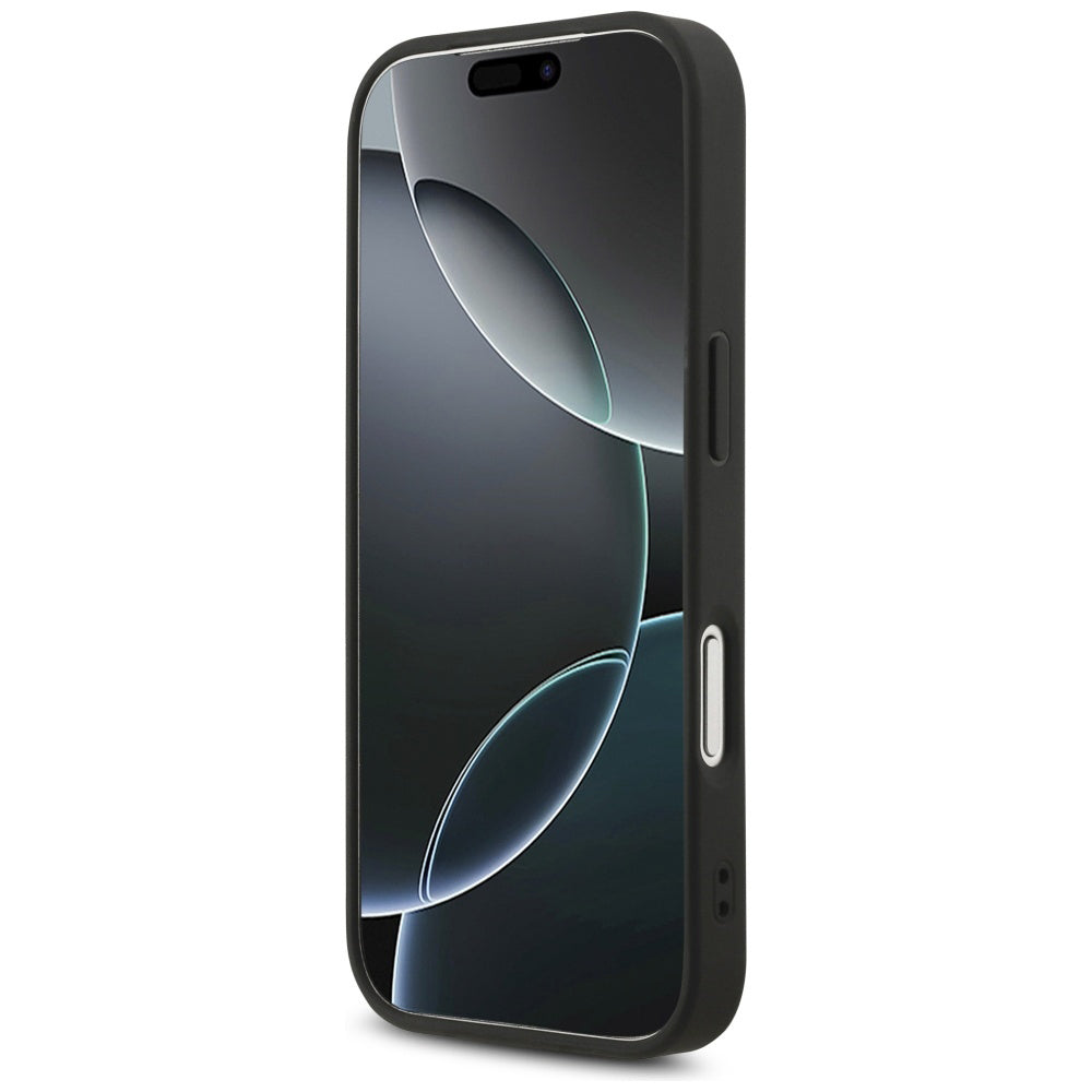 Etui til Apple iPhone 17 Pro Max, Guess, Fixed Glitter Big 4G, Sort