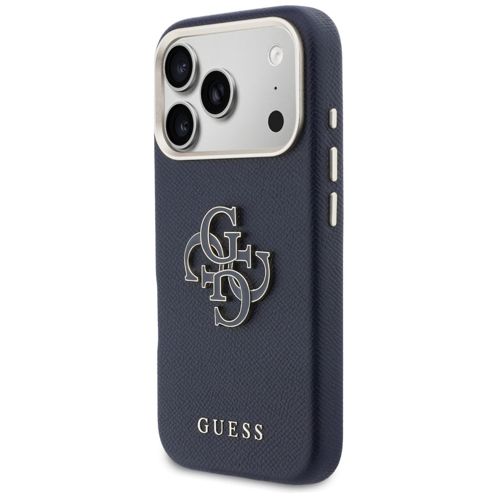 Etui til Apple iPhone 17 Pro Max, Guess, Resin Logo, Blå