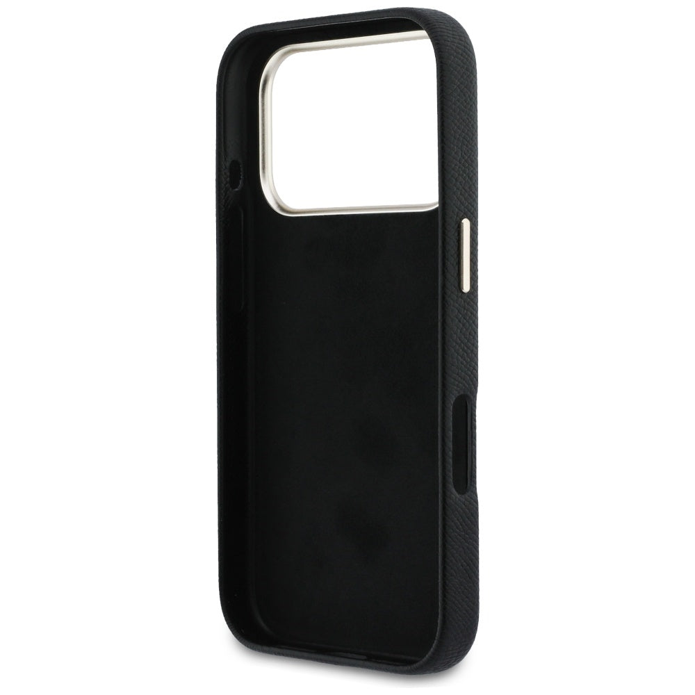 Etui til Apple iPhone 17 Pro Max, Guess, Resin Logo, Sort