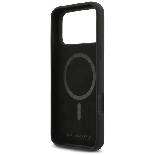 Etui til Apple iPhone 17 Pro Max, Karl Lagerfeld, Sketch and Logo Karl, Sort