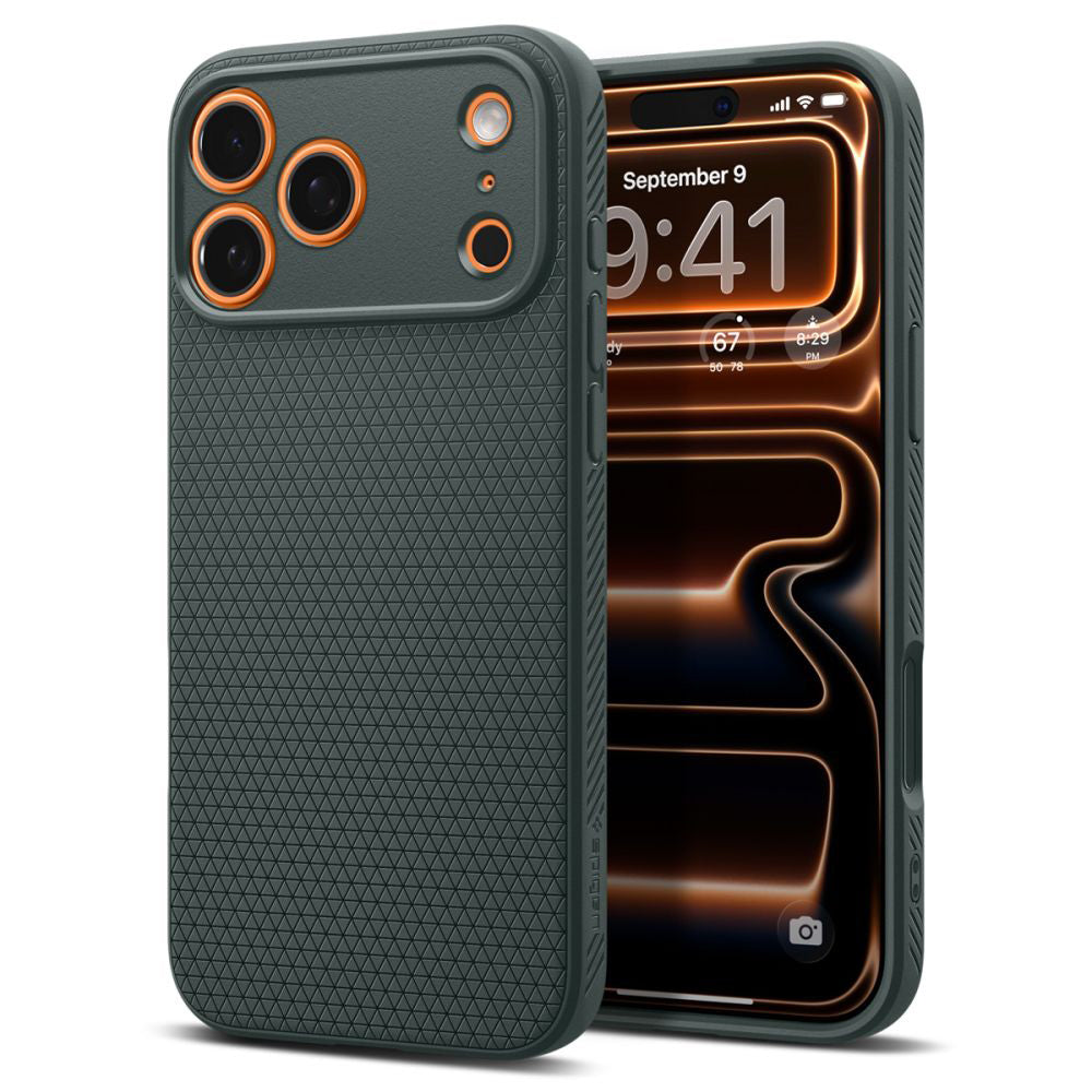 Etui til Apple iPhone 17 Pro Max, Spigen, Liquid Air, Grøn ACS10267