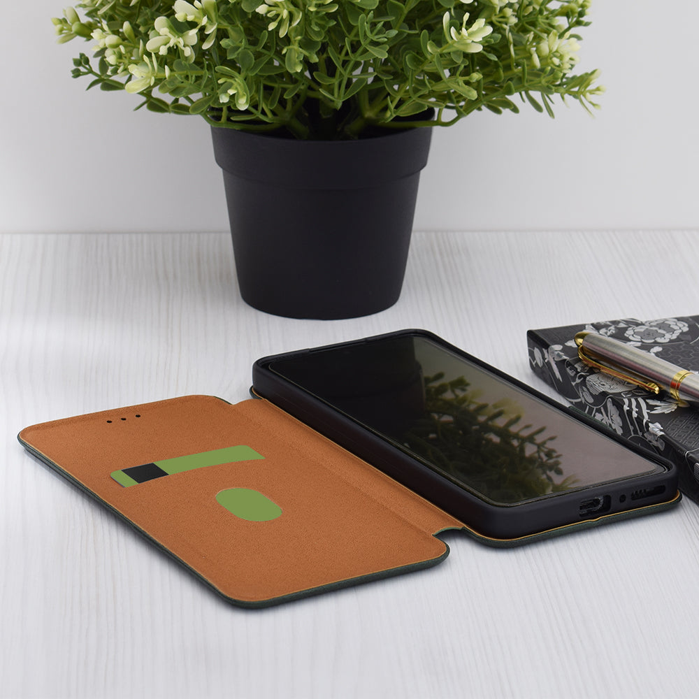 Etui til Apple iPhone 17 Pro Max, Techsuit, Safe Wallet Plus, Grøn