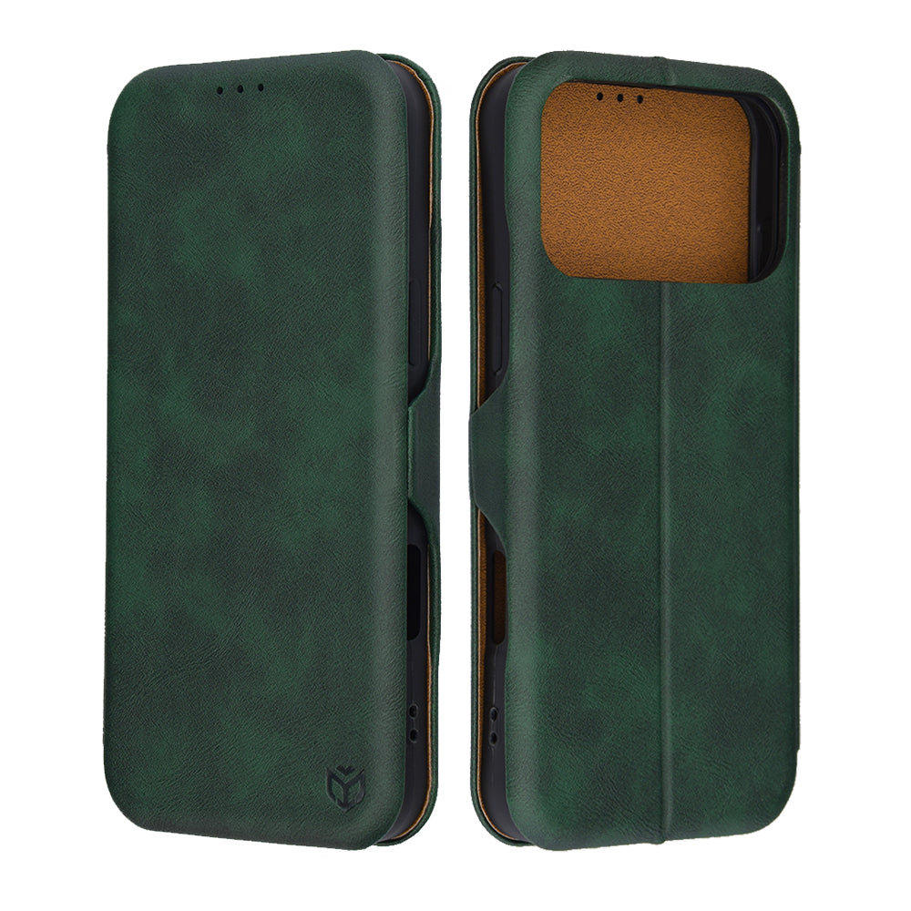 Etui til Apple iPhone 17 Pro Max, Techsuit, Safe Wallet Plus, Grøn