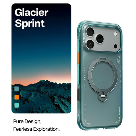 Cover til Apple iPhone 17 Pro Max, Torras, Ostand Spin Air, Grøn