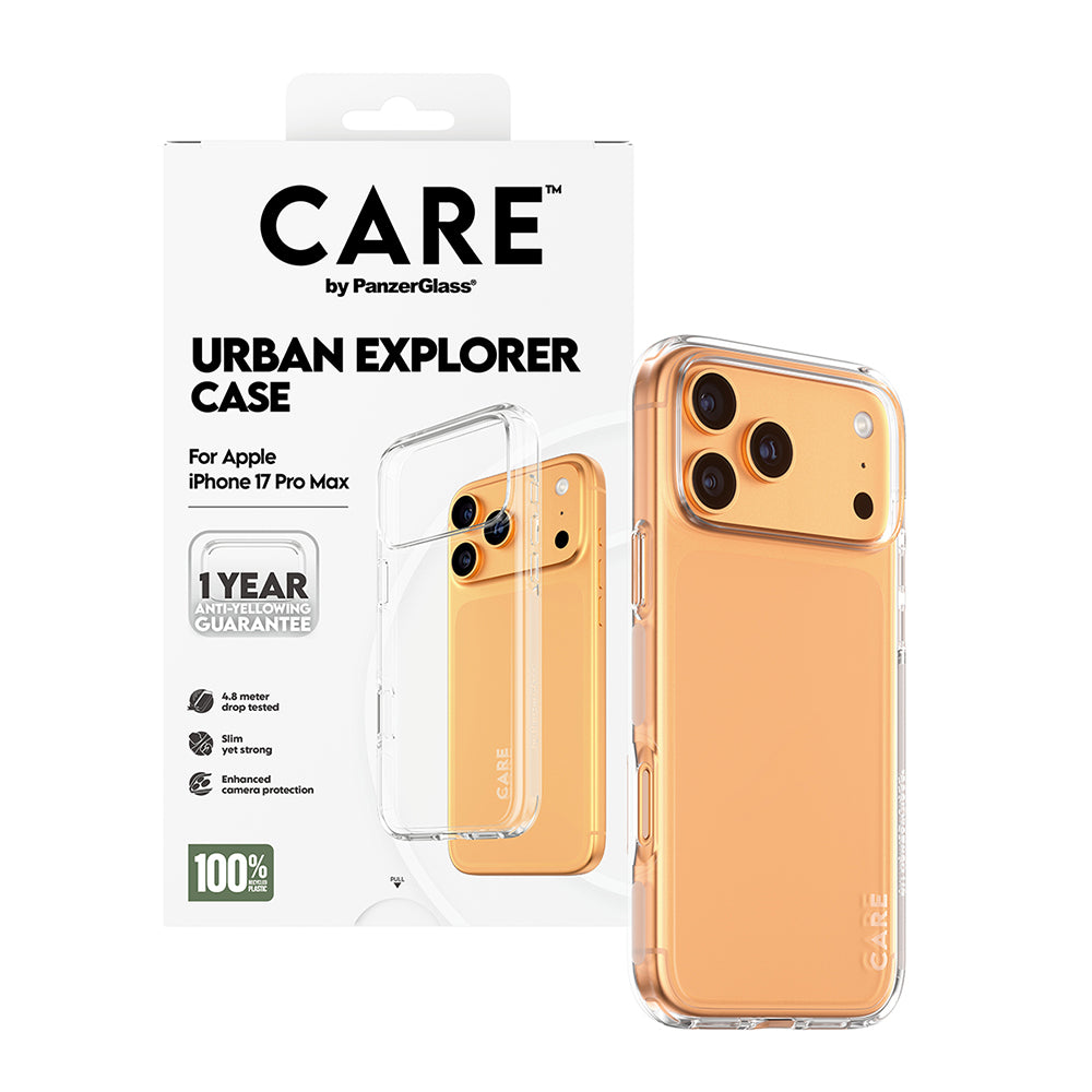 Etui til Apple iPhone 17 Pro, PanzerGlass, Urban Explorer Care, Transparent