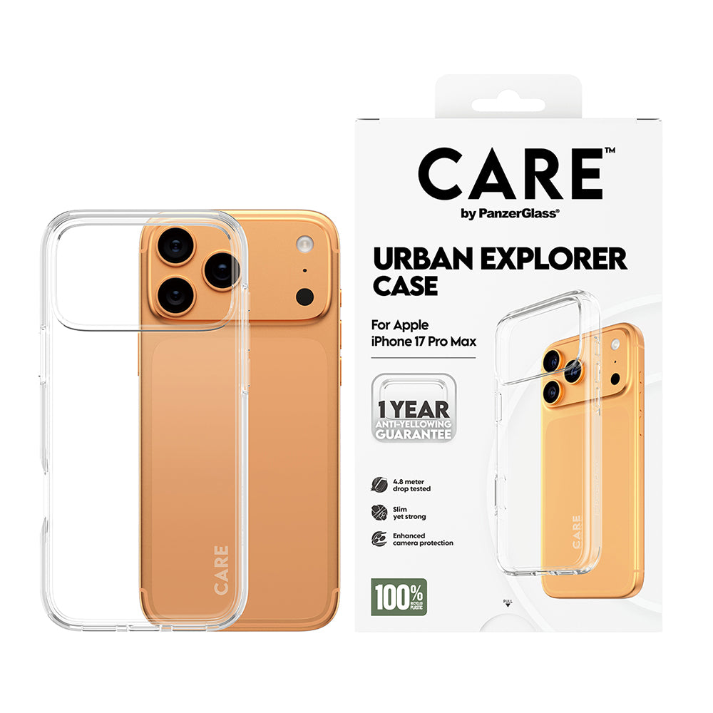 Etui til Apple iPhone 17 Pro, PanzerGlass, Urban Explorer Care, Transparent