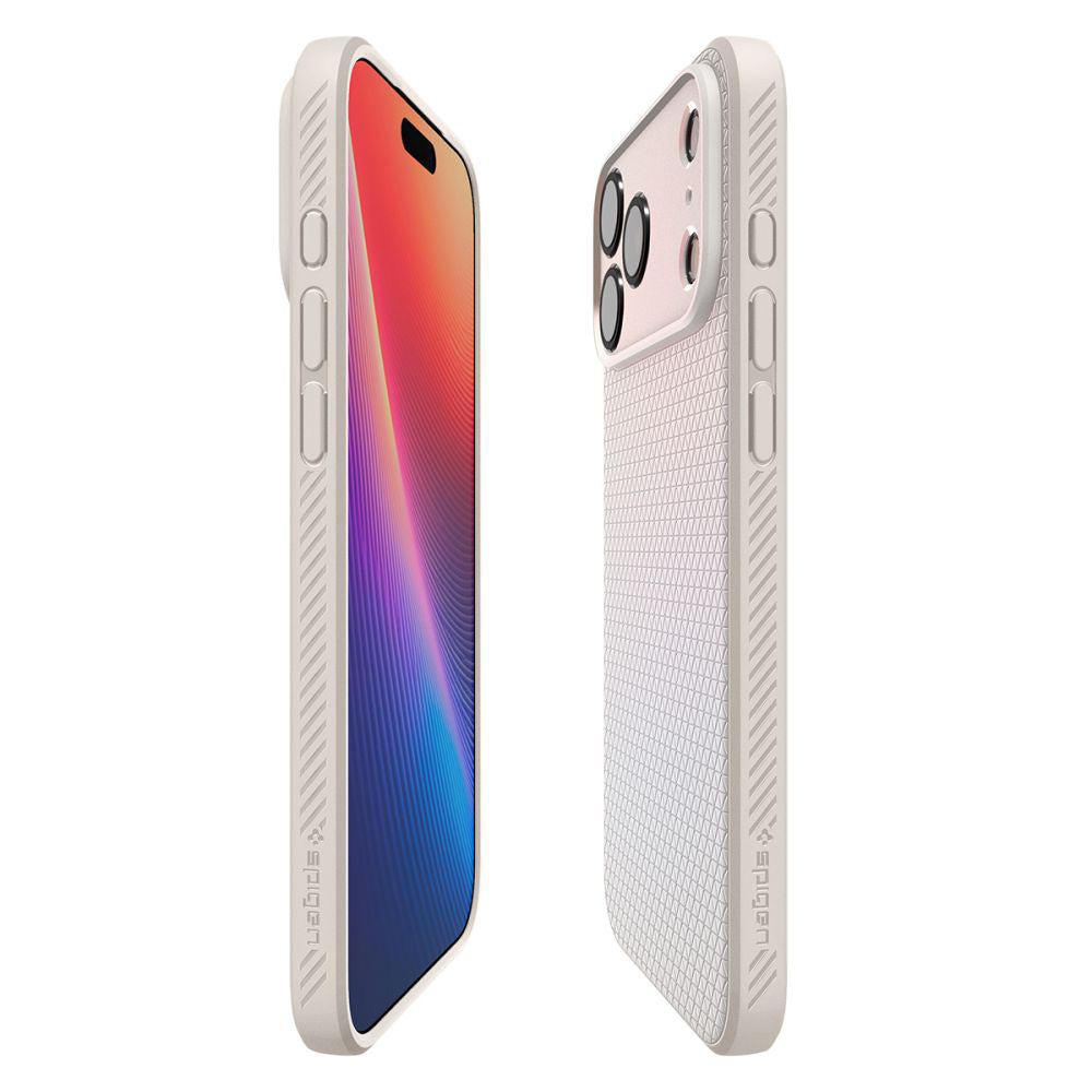 Etui til Apple iPhone 17 Pro, Spigen, Liquid Air, Beige