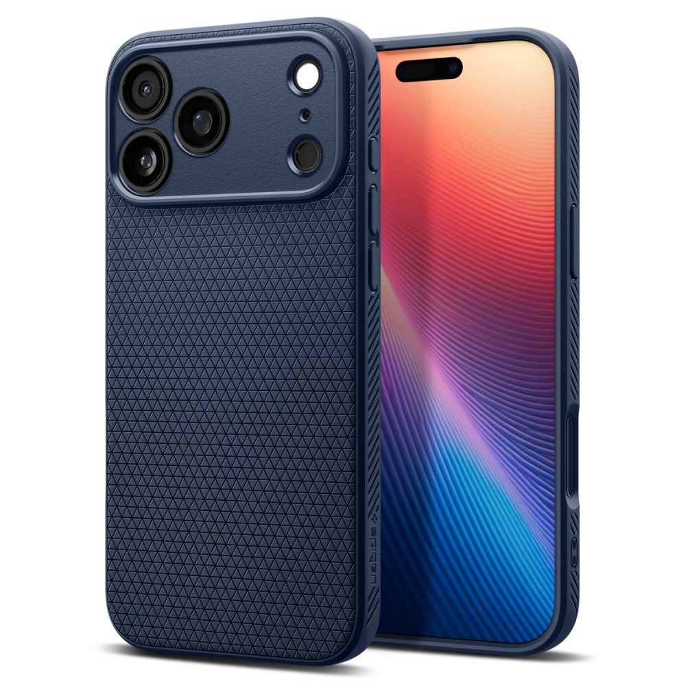 Etui til Apple iPhone 17 Pro, Spigen, Liquid Air, Marineblå