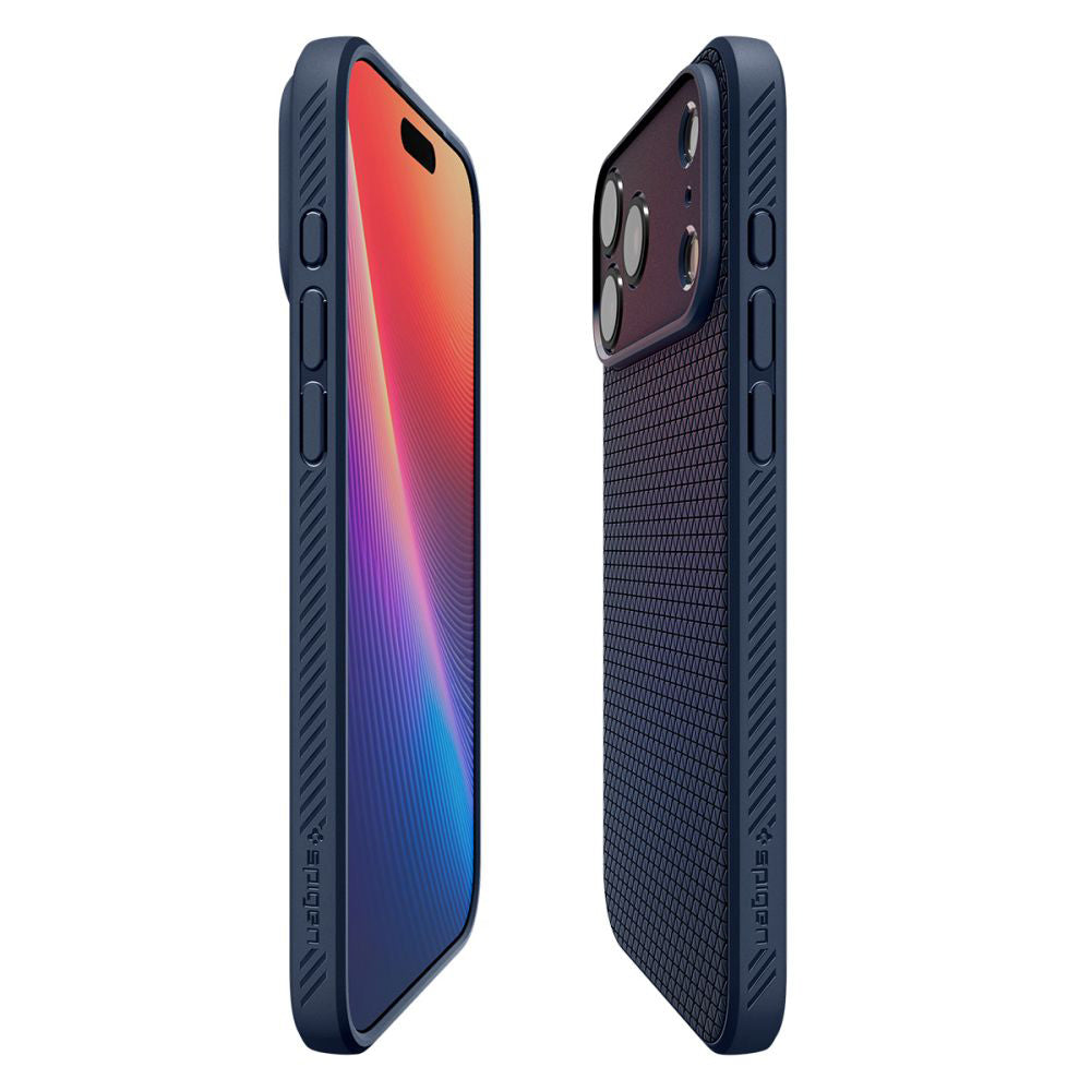Etui til Apple iPhone 17 Pro, Spigen, Liquid Air, Marineblå