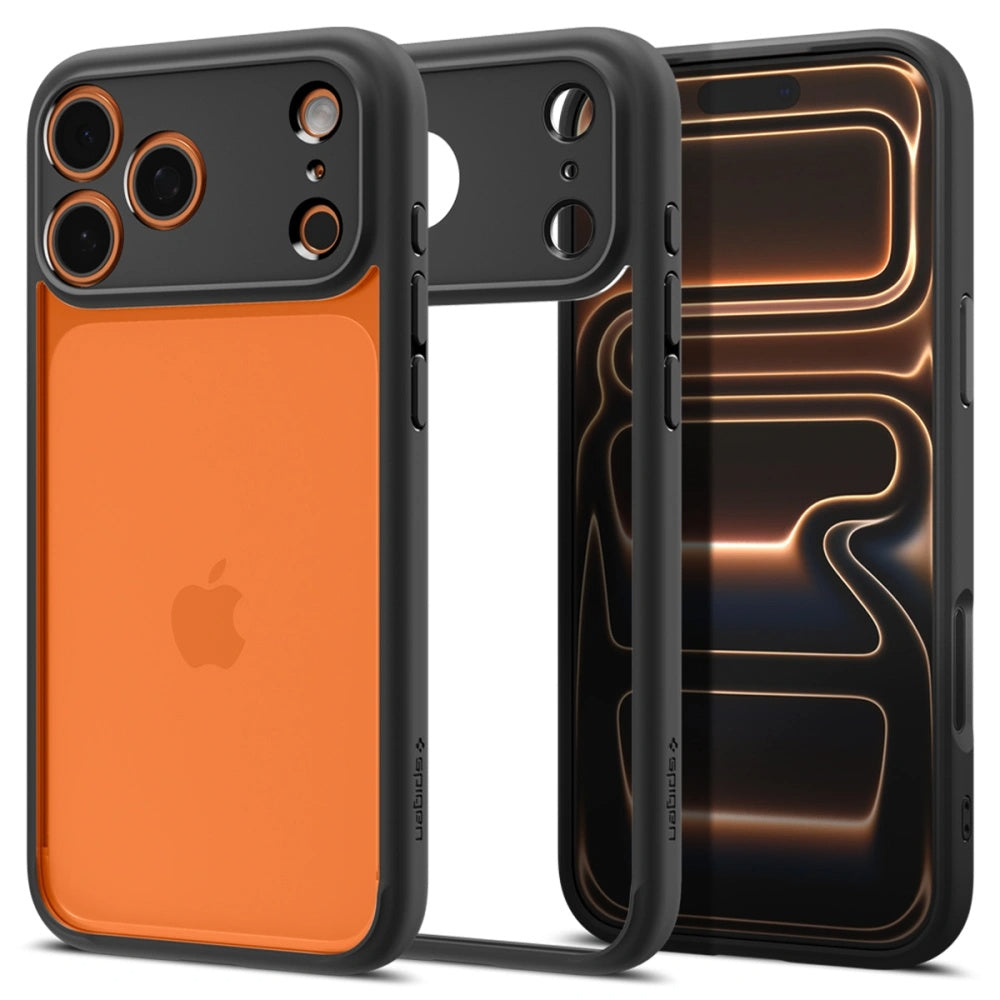 Etui til Apple iPhone 17 Pro, Spigen, Ultra Hybrid, Mat Sort ACS10343