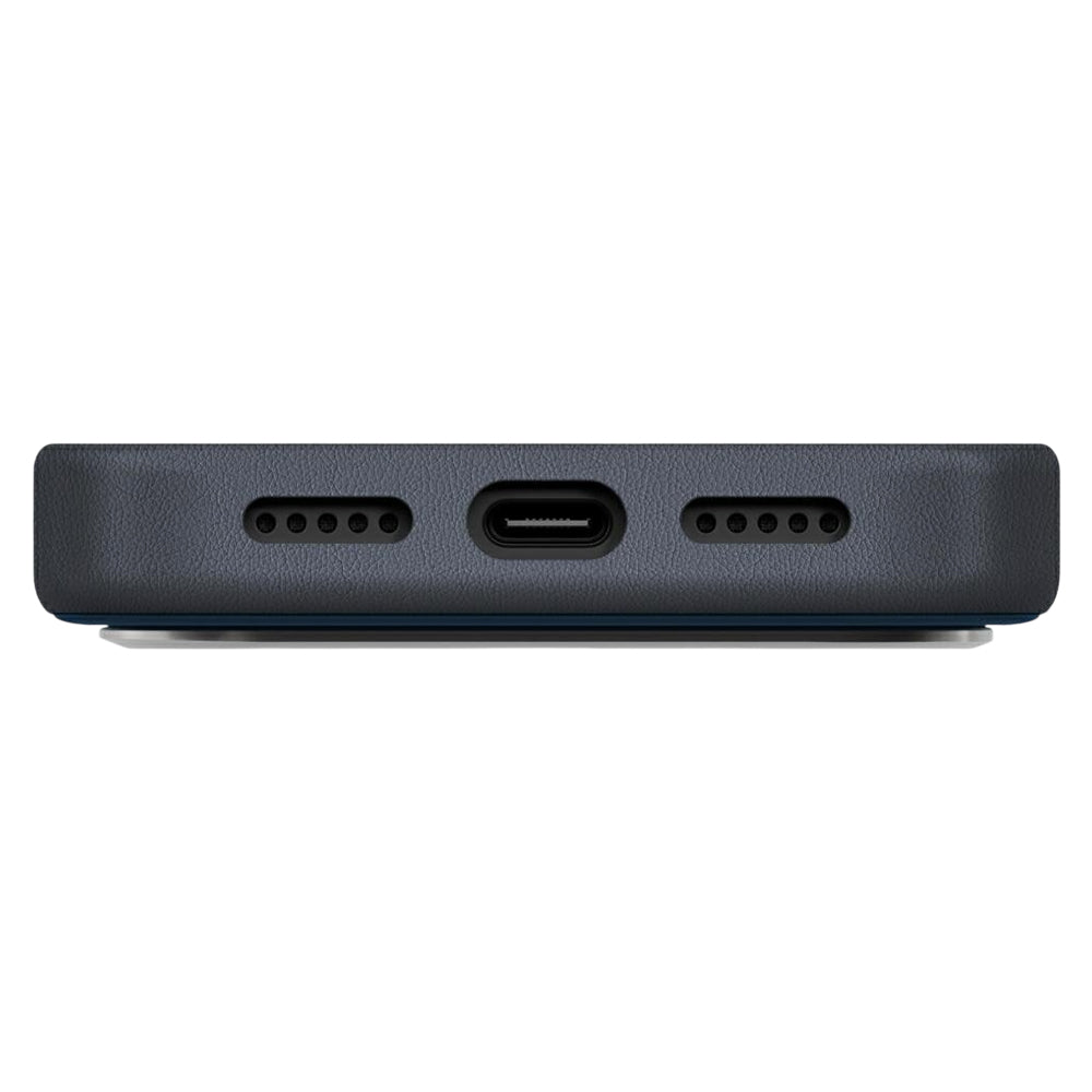Etui til Apple iPhone 17 Pro, UNIQ, Lyden Leatherette, Sort Blå