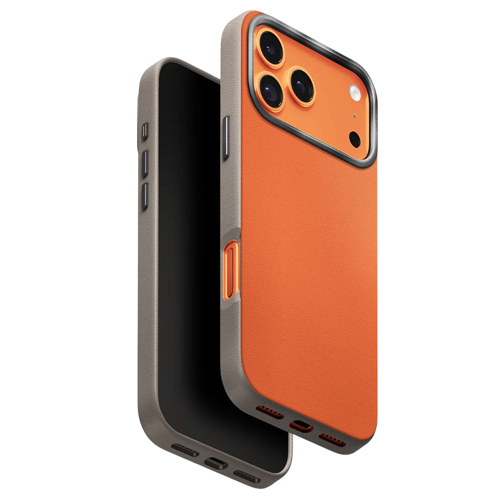 Etui til Apple iPhone 17 Pro, UNIQ, Lyden Leatherette, Beige Orange