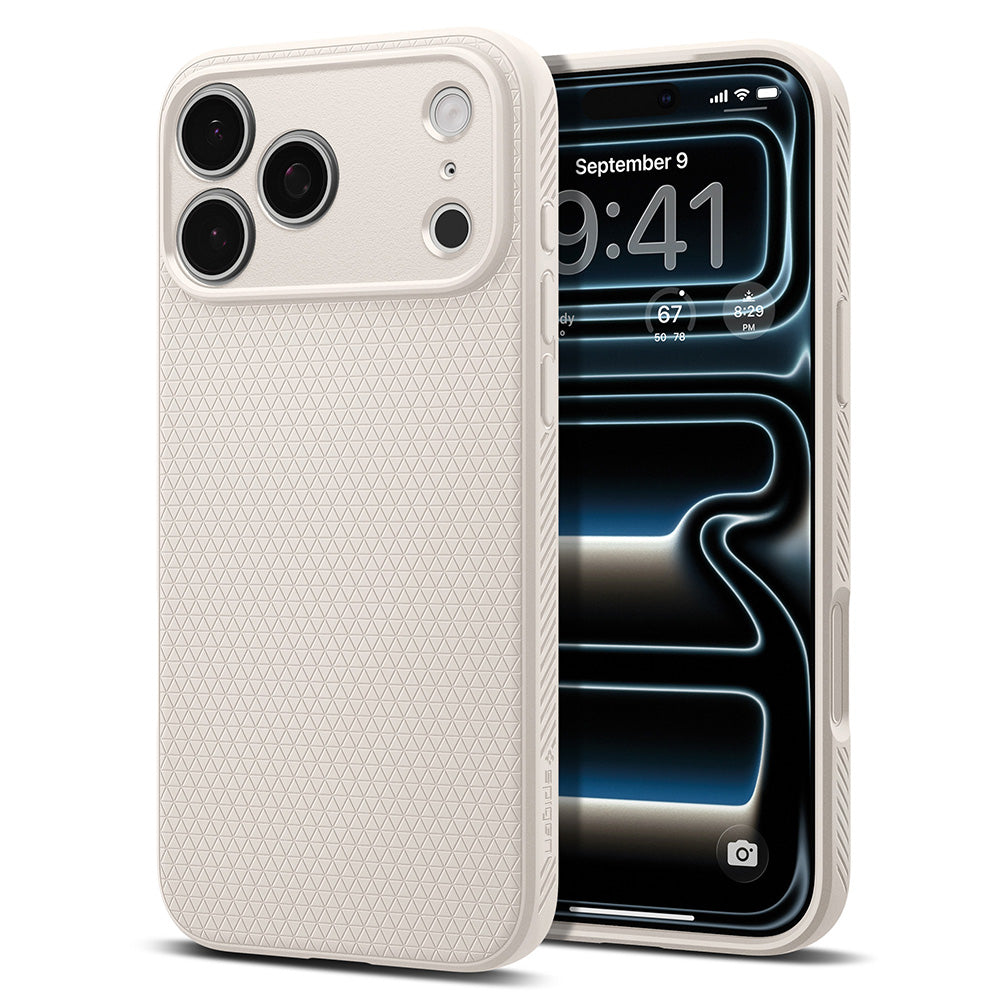 Cover til Apple iPhone 18 Pro / 17 Pro, Spigen, Liquid Air, Beige ACS12152