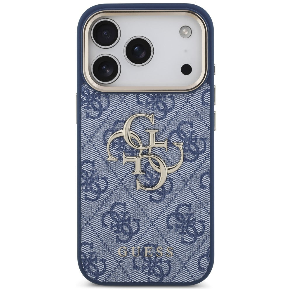 Cover til Apple iPhone 18 Pro Max / 17 Pro Max, Guess, 4G Big Classic Logo, Blå