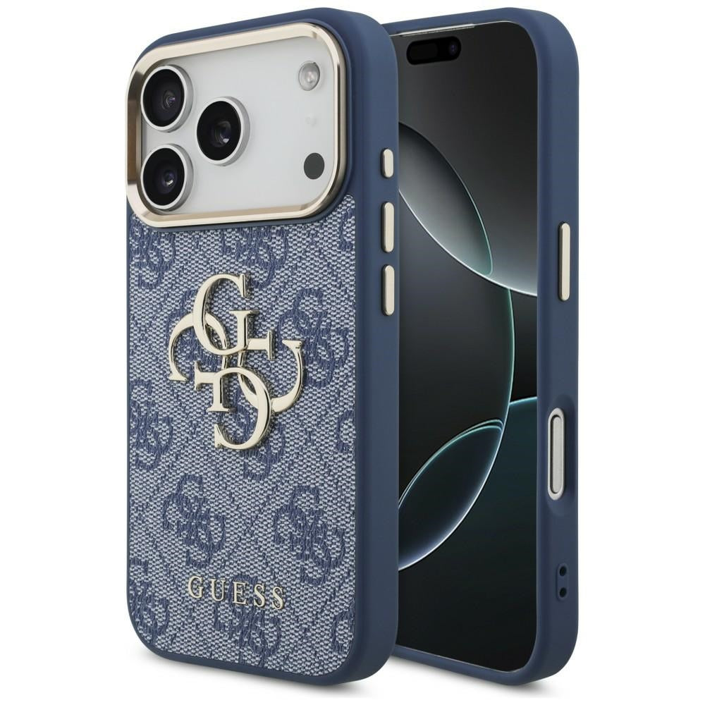 Cover til Apple iPhone 18 Pro Max / 17 Pro Max, Guess, 4G Big Classic Logo, Blå